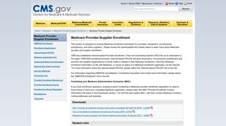 Medicare Provider-Supplier Enrollment - Centers for Medicare ... - CMS