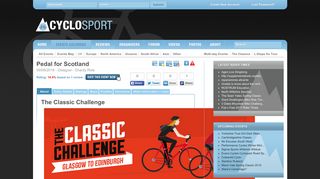Pedal for Scotland - About - UK - 9th September 2018 - Cyclosport.org