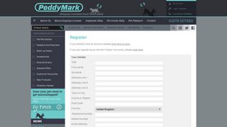 Peddymark | Register