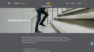 Mobile Banking | Pedestal Bank | Houma, LA - DeRidder, LA - Eunice ...