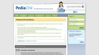 PediaLink for Residents Guided Tour | pedialink.aap.org