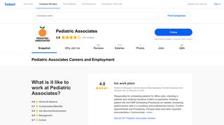Pediatric Associates Careers and Employment | Indeed.com