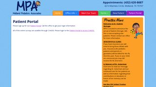 Patient Portal | Midland, TX | Midland Pediatric Associates