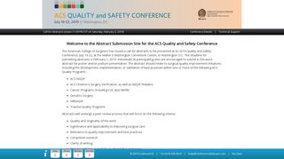 2019 ACS Quality and Safety Conference - Call for Abstracts