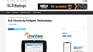 ELD Chrome by Pedigree Technologies - ELD Ratings
