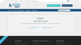 PEDS Tools Online - PEDStest