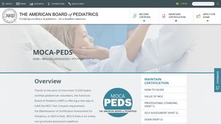 MOCA-Peds | The American Board of Pediatrics