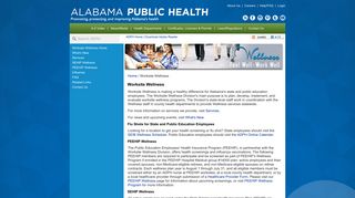 Worksite Wellness | Alabama Department of Public Health (ADPH)