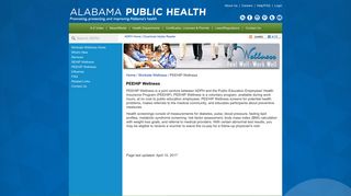 PEEHIP Wellness | Alabama Department of Public Health (ADPH)