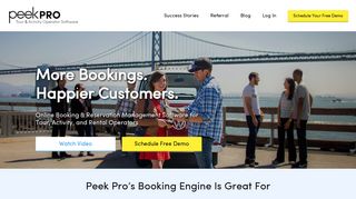 Peek Pro: Online Booking Software System for Tour & Activity Operators