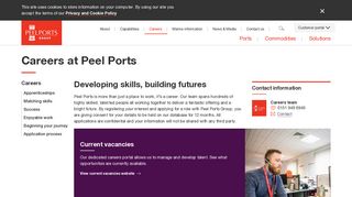 Career Opportunities at Peel Ports Group