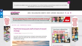 Peel Ports Group puts staff at heart of reward strategy - Employee ...
