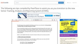 The following are tips compiled by PeerPlace to assist you as you ...