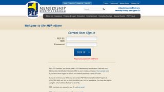 Sign In | PEF Membership Benefits