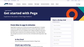 Start a Free Pega Platform Trial | Pega