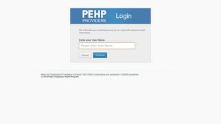 PEHP Provider Login