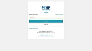 PEHP Members - Secure Online Services Login