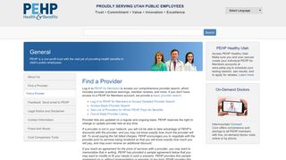 Pehp - Find a Provider