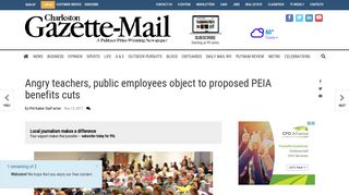 Angry teachers, public employees object to proposed PEIA benefits cuts