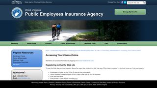 Accessing Your Claims Online - PEIA - WV.gov