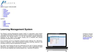 LMS - Pelesys Learning Systems Inc.