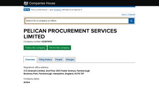 PELICAN PROCUREMENT SERVICES LIMITED - Overview (free ...
