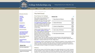 The Federal Pell Grant - College Scholarships
