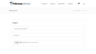 Pellcomp Software Ltd – My Account