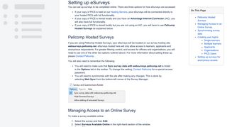 Setting up eSurveys - PICS Online Help - Pellcomp Wiki