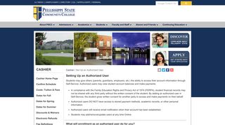 Set Up an Authorized User - Pellissippi State Community College