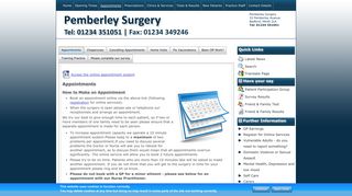 Pemberley Surgery - How to make an appointment to see your doctor ...
