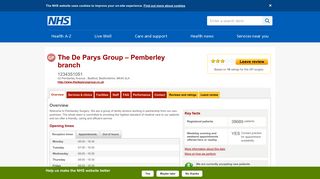 Overview - The De Parys Group – Pemberley branch - NHS