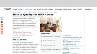 How to Qualify for HUD Homes | Home Guides | SF Gate
