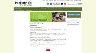 PenFinancial Credit Union - About Online Banking