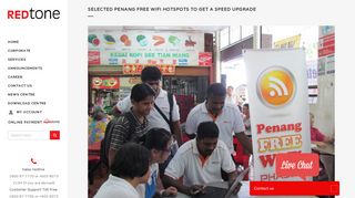 selected penang free wifi hotspots to get a speed upgrade - REDtone