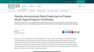 Pendo Announces New Features to Power Multi-App Product Portfolios