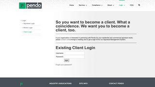 Client Login - Pendo Management Group