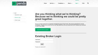Broker Login - Pendo Management Group