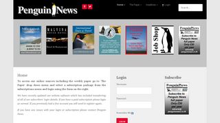 Login to Access Penguin News Online - Penguin News