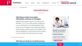 HR Software | Full Access to Online HR Tools | Peninsula Canada