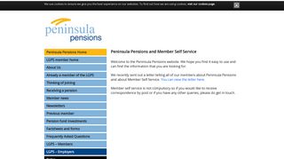 Peninsula Pensions and Member Self Service - Peninsula Pensions