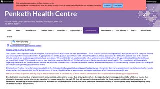 Appointments - Penketh Health Centre