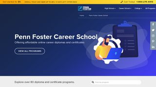 Online Career School & Career Programs | Penn Foster Career School