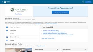 Penn Foster: Login, Bill Pay, Customer Service and Care Sign-In - Doxo