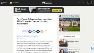 Penn Foster College must pay more than $73,000 after PCC refused ...
