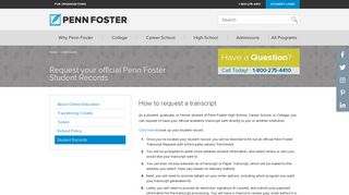 Student Records - Penn Foster