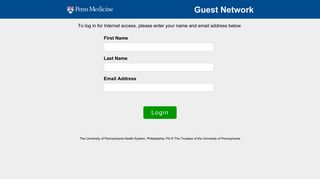 Penn Medicine Guest Network Login