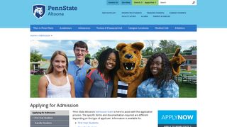Applying for Admission | Penn State Altoona