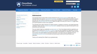 Admissions - Default - Penn State Graduate School