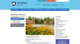 Applying to Behrend | Penn State Behrend